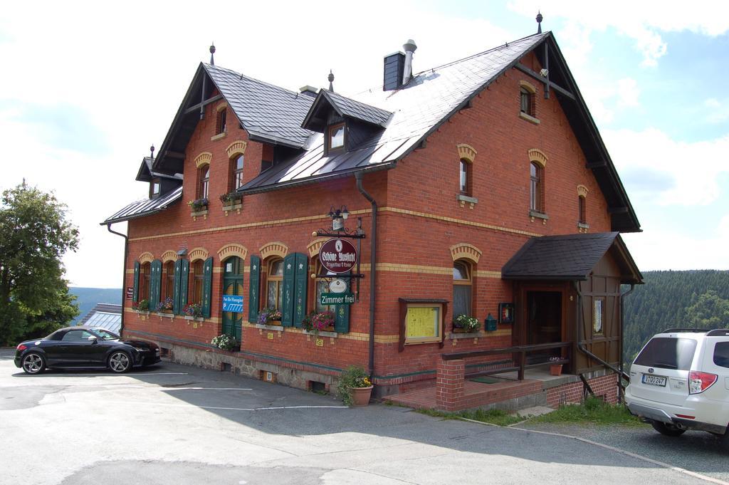 Berggasthaus & Pension Schoene Aussicht Klingenthal Exterior photo